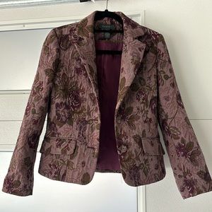 Purple floral blazer from ModCloth